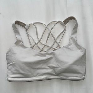 White Lululemon Free to Be Wild Sports Bra